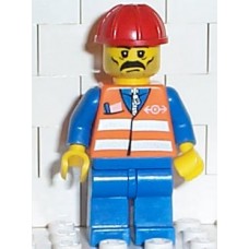 trn001 Orange Vest with Safety Stripes